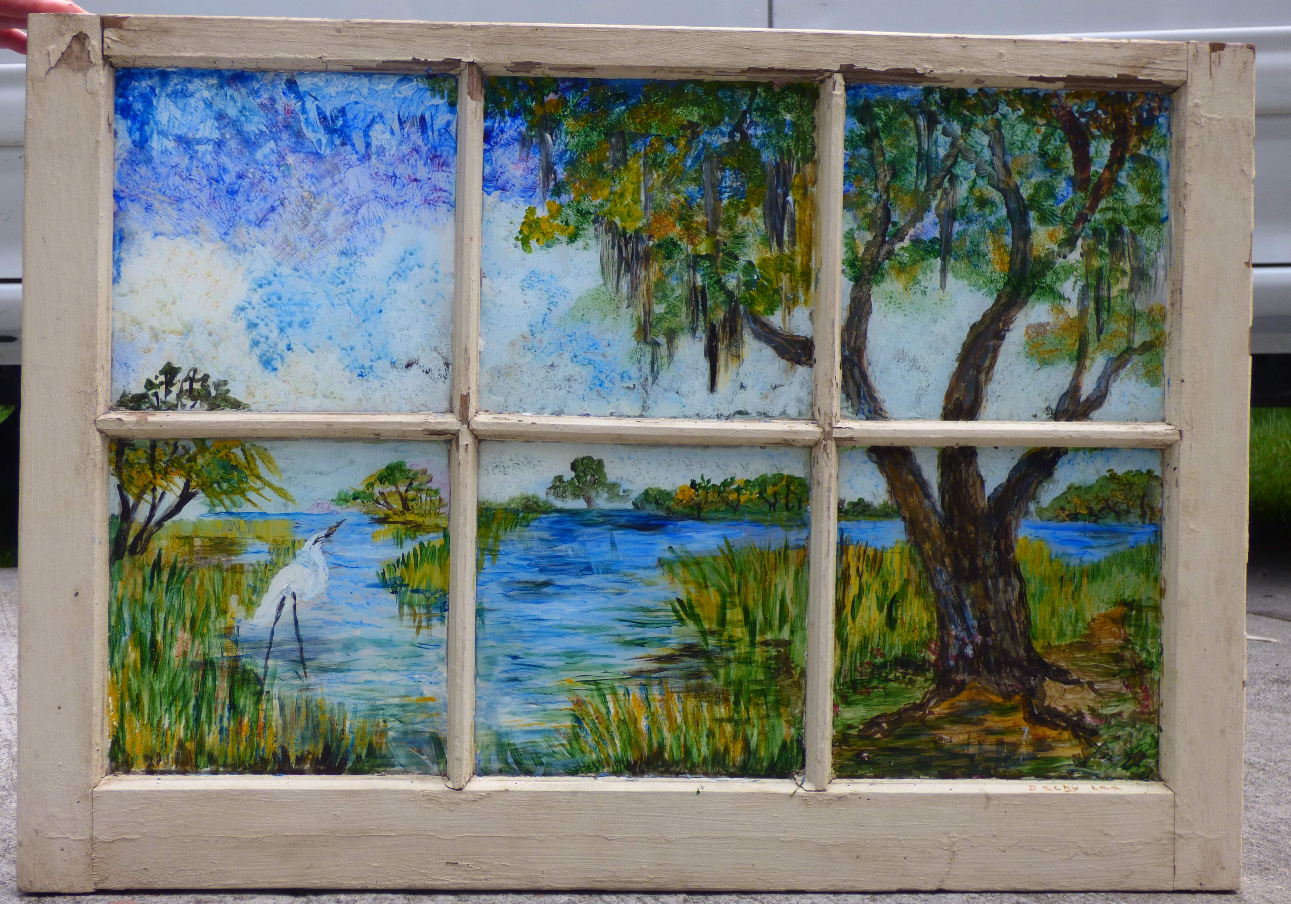 Marsh Scene in the Window